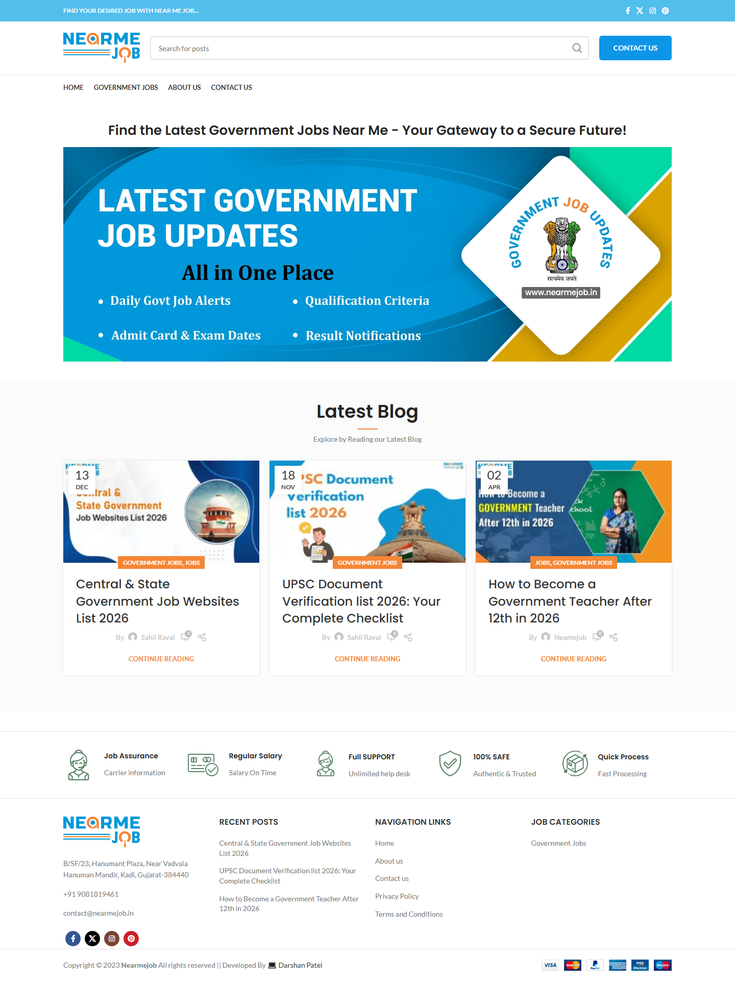 NearMe Job Full Page Screenshot