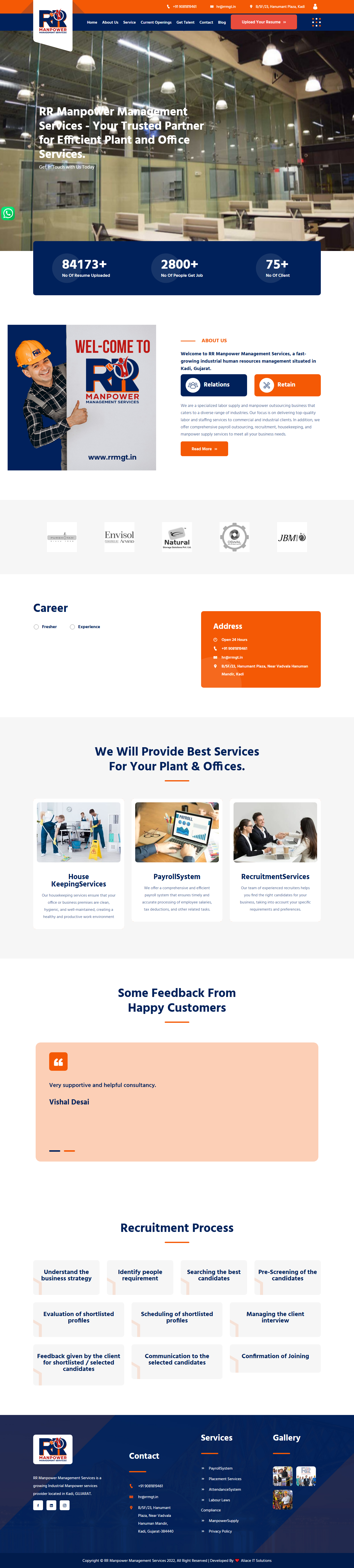 RR Manpower Services Screenshot